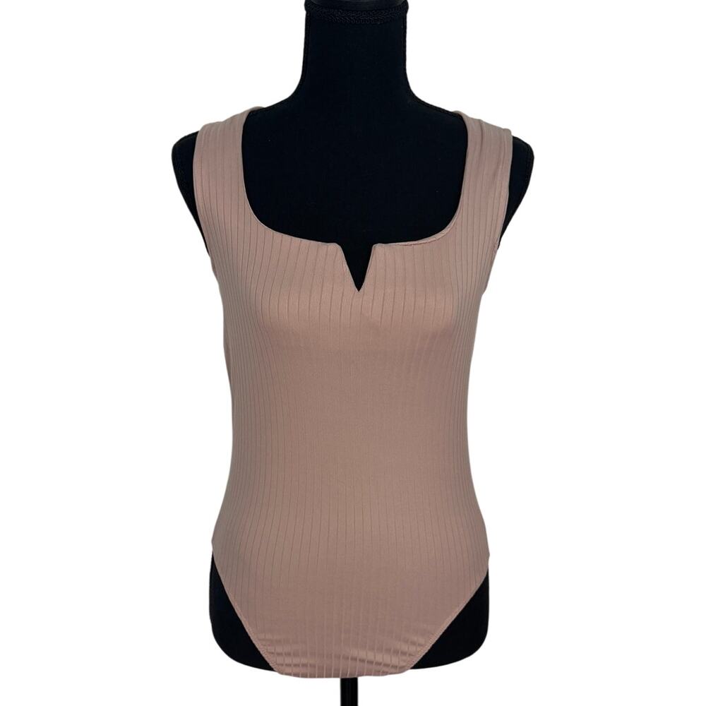 Eye Candy Super Soft Light Pink Bodysuit Tank V-Neck Size Medium